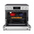 Koolmore KM-EPR-36TDP-SS 36" W x 27.5" D x 39" H Stainless Steel Self-Cleaning Professional Electric Range - 240 Volts