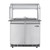 Koolmore KM-RBT-36CSFG 36.4" W Stainless Steel 6 Pans with Covers Commercial Refrigerated Prep Station - 115 Volts
