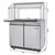 Koolmore KM-RBT-36CSFG 36.4" W Stainless Steel 6 Pans with Covers Commercial Refrigerated Prep Station - 115 Volts