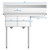 Koolmore SB121610-16R3 43" W 18 Gauge Galvanized 2 Compartments Sink