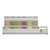 Koolmore SCDC-6P-SSL 59" W Stainless Steel Double Tempered Glass Food Guard (6) 1/3 Pan Refrigerated Countertop Prep Unit - 115 Volts