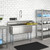 Koolmore KM-SC151514-15R3 63" W 18 Gauge Galvanized 3 Compartments Sink