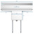 Koolmore SA151512-15B3 45" W Galvanized Base 18 Gauge 1 Compartment Sink