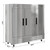 Koolmore RIR-3D-SS 72 Cu. Ft. 3 Solid Doors Stainless Steel Reach In Refrigerator - 120 Volts