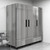 Koolmore RIR-3D-SS 72 Cu. Ft. 3 Solid Doors Stainless Steel Reach In Refrigerator - 120 Volts