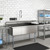 Koolmore KM-SC182414-24R3 81" W 18 Gauge Galvanized 3 Compartments Sink