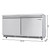Koolmore KM-RBT-60C 60" W Stainless Steel 12 Pans Storage with Covers Commercial Refrigerated Prep Station - 115 Volts