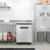 Koolmore KM-UCF-1DSS 27" W Stainless Steel Solid Door Commercial Undercounter Freezer - 115 Volts