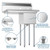 Koolmore SA121610-16L3 31" W Galvanized Base 18 Gauge 1 Compartment Sink
