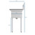 Koolmore SA121610-16L3 31" W Galvanized Base 18 Gauge 1 Compartment Sink
