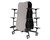 National Public Seating MBTS10 30" W x 121" D x 29" H Rectangular 14 Gauge Steel Bedrock Mobile Cafeteria Table