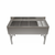 NBR Equipment UD-3-101410-60R 60" W x 21.25" D x 32.5" H Stainless Steel (3) Compartments Premium Underbar Sink Unit