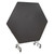 National Public Seating MTSSF-60H 60" W Hexagon 14 Gauge Steel Mobile EasyFold Cafeteria Table