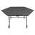 National Public Seating MTSSF-60H 60" W Hexagon 14 Gauge Steel Mobile EasyFold Cafeteria Table