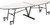 National Public Seating MTE10 44.63" W Rectangle 14 Gauge Steel Elliptical Mobile Cafeteria Table