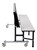 National Public Seating CBG96 29" W 14 Gauge Steel Convertible Bench Cafeteria Table
