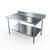 NBR Equipment TS4-6036R5 60"W x 36"D x 40.75"H Stainless Steel with 5" Backsplash Premium Work Table