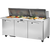 True TSSU-72-30M-B-ST-HC~SPEC3 72.38" W Three Section SPEC SERIES® Mega Top Sandwich/Salad Unit - 115 Volts