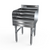 NBR Equipment LD-2418 24" W x 18.25" D x 32.43" H Stainless Steel Underbar Liquor Bottle Display Unit