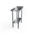 NBR Equipment TS-F1536 15" W x 36" D x 37.25" H Stainless Steel Open with Undershelf Premium Filler Table