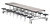 National Public Seating MBTS1216 30" W x 145" D x 27" H Rectangular 14 Gauge Steel Bedrock Mobile Cafeteria Table