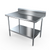 NBR Equipment TS-4830R5 48"W x 30"D x 40.75"H Stainless Steel with 5" Backsplash Premium Work Table