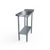 NBR Equipment TG-F1824 18" W x 24" D x 37.25" H Galvanized Open with Undershelf Economy Filler Table