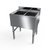 NBR Equipment UD-2-101410-24 24" W x 21.25" D x 32.5" H Stainless Steel (3) Compartments Premium Underbar Sink Unit