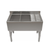 NBR Equipment UW-3-101410-48R 48" W x 18.25" D x 32.5" H Stainless Steel (3) Compartments Premium Slim-Line Underbar Sink Unit