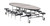 National Public Seating METS 45" W Oval 14 Gauge Steel Mobile Cafeteria Table