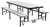 National Public Seating CBG84 29" W x 84" D x 29" H 14 Gauge Steel Convertible Bench Cafeteria Table