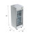 Koolmore RIF-1D-GD 23 Cu. Ft. Stainless Steel Glass Door Reach-In Freezer - 115 Volts