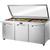 True TSSU-72-30M-B-ST-FGLID-HC~SPEC3 72.38" W Three Section SPEC SERIES® Mega Top Sandwich/Salad Unit - 115 Volts