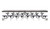 National Public Seating MSTS1216 30" W x 145" D x 27" H Rectangular 14 Gauge Steel Swerve Mobile Cafeteria Table