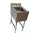 NBR Equipment UD-1-1014-1421V 14.5" W x 21.25" D x 32.5" H Stainless Steel (3) Compartments Slim-Line Underbar Dump Sink