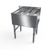 NBR Equipment UDB-3618 36" W x 18.25" D x 32.5" H Freestanding Slim-Line Underbar Drainboard