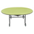 National Public Seating MTSSF-60V 60" W Oval 14 Gauge Steel Mobile EasyFold Cafeteria Table
