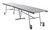National Public Seating MT12 30" W x 145" D x 29" H Rectangle 14 Gauge Steel Mobile Cafeteria Table