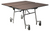 National Public Seating MT60Q 60" W Square 14 Gauge Steel Mobile Cafeteria Table