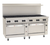 Wolf C72SS-12B-LP 72" W 12 Burners Natural Gas Challenger XL Restaurant Range - 430,000 BTU