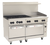 Wolf C60SC-6B24GT-LP 60" W 6 Burners Natural Gas Challenger XL Restaurant Range - 278,000 BTU