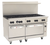 Wolf C60SS-10B-QS-COMMANDER-NG 60" W 10 Burners Natural Gas Challenger XL Restaurant Range - 358,000 BTU