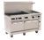 Wolf C60SS-6B24G-QS-COMMANDER-NG 60" W 6 Burners Natural Gas Challenger XL Restaurant Range - 278,000 BTU