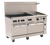 Wolf C60SS-6B24G-QS-COMMANDER-LP 60" W 6 Burners Natural Gas Challenger XL Restaurant Range - 278,000 BTU