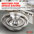 Culigrade Stainless Steel Mixing Bowl Set of 6 - 0.75, 1.5, 3, 4, 5, 8 Quart Sizes - Nesting, Durable, Easy to Clean, Ideal for Baking, Cooking, and Food Prep