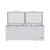 Koolmore SCF-20C 20 Cu. Ft. Aluminum White Solid Hinged Door with Lock Chest Freezer - 115 Volts