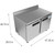 Koolmore FWT-2D-12C 12 Cu. Ft. Stainless Steel 2 Doors Freezer Worktop