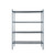 Atosa USA, Inc. MWSSE182474 24" W x 18" D Slate Gray Coated Epoxy 4 Shelves Shelving Unit