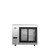 Atosa USA, Inc. SBB48SGGRAUS1 48" W x 24.5" D x 40.12" H Stainless Steel 2- Section Shallow Depth Atosa Back Bar Cooler - 115 Volts