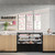 Koolmore KM-CDHF-17C-BK 17.6 Cu. Ft. Black Stainless Steel Refrigerated Bakery Display Case